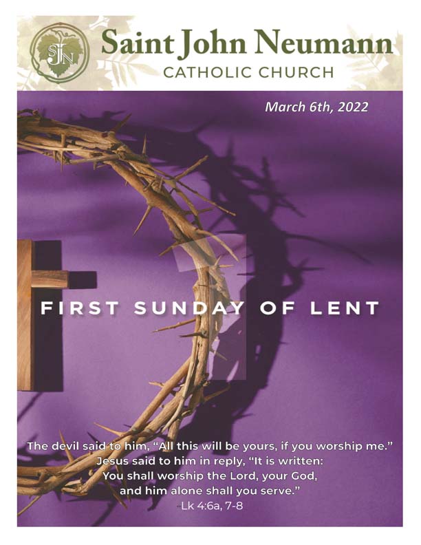 March 6, 2022 "1st Sunday of Lent"