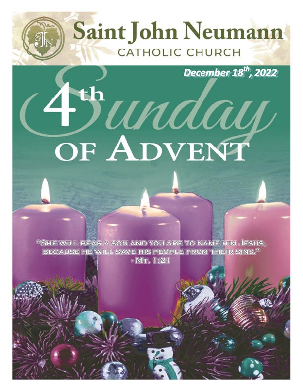 December 18, 2022 "4th Sunday Of Advent"