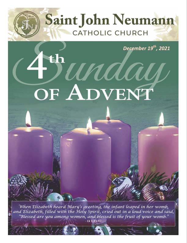 December 19, 2021 "4th Sunday of Advent"