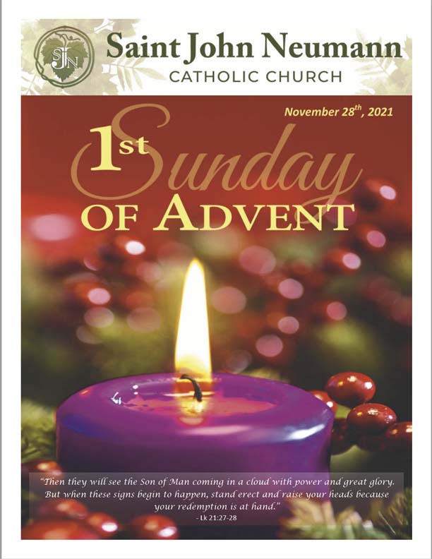 November 26, 2021 "1st Sunday of Advent"