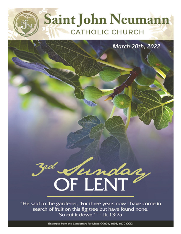 March 20, 2022 "Third Sunday of Lent"