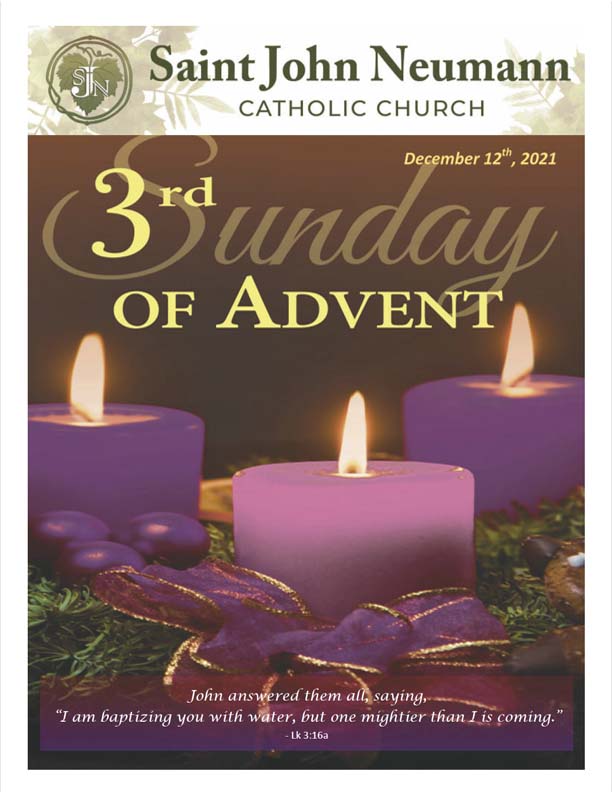 December 12, 2021 "3rd Sunday of Advent"