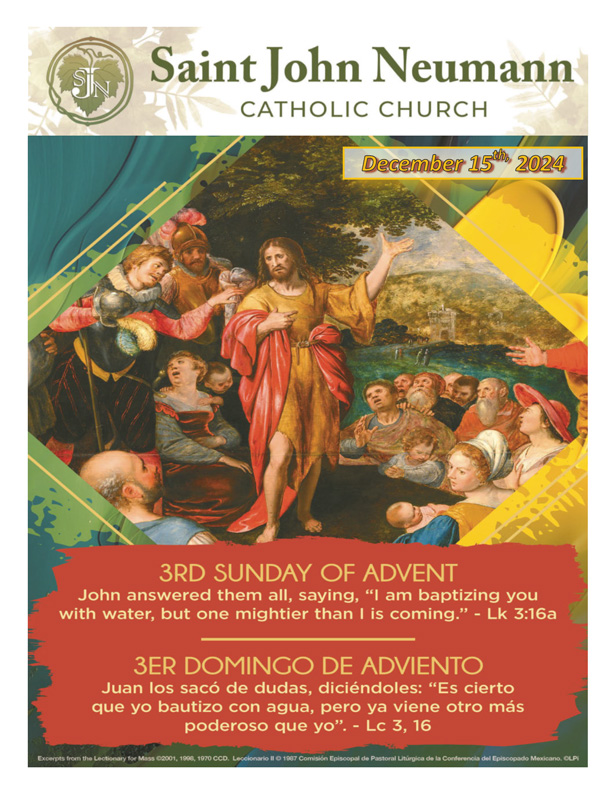 December 15, 2024 "Third Sunday Of Advent"