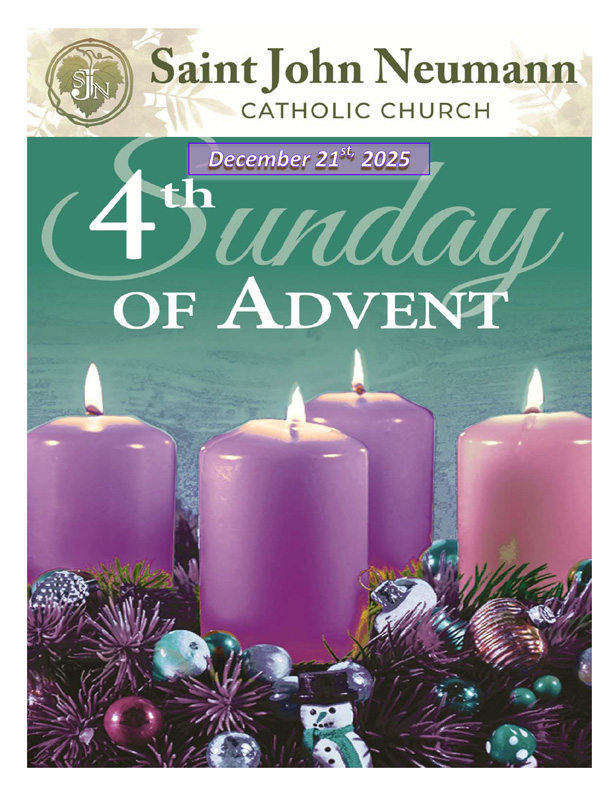 December 21st, 2025 "Fourth Sunday Of Advent"