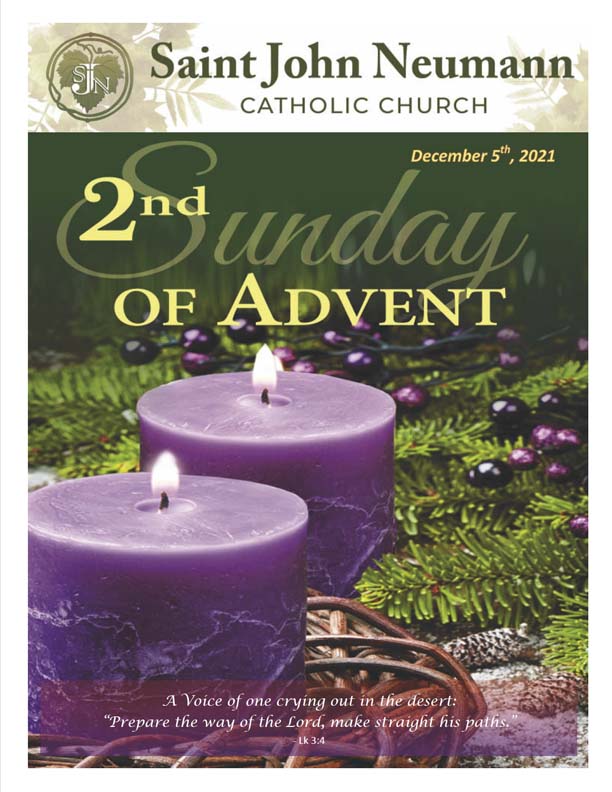 December 5, 2021 "2nd Sunday of Advent"