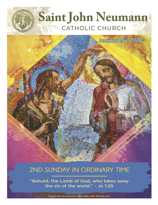January 15, 2023 "2nd Sunday In Ordinary Time"