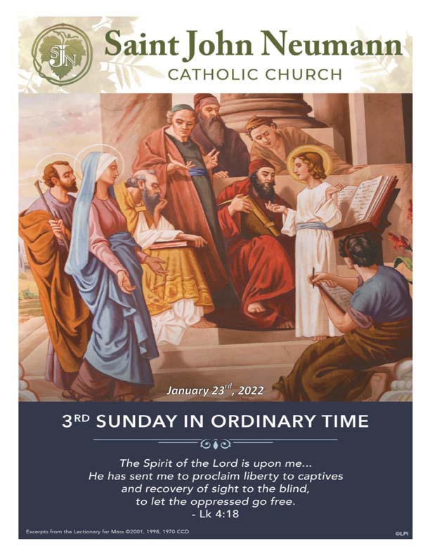 January 23, 2022 "Third Sunday In Ordinary Time"