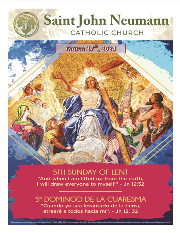 March 17, 2024 "Fifth Sunday Of Lent"
