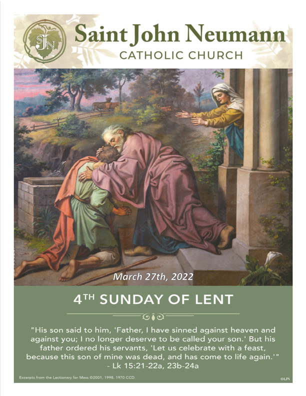 March 27th, 2022 "Fourth Sunday of Lent"