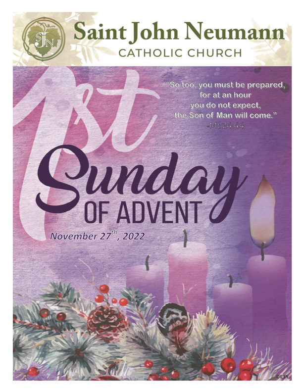 November 27, 2022 "1st Sunday of Advent"