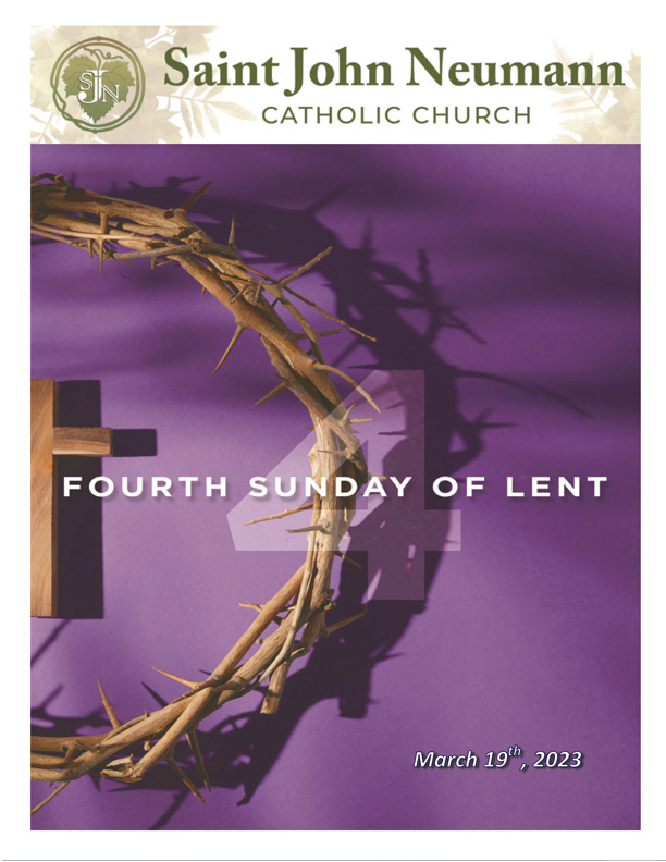 March 19th, 2023 "Fourth Sunday of Lent"